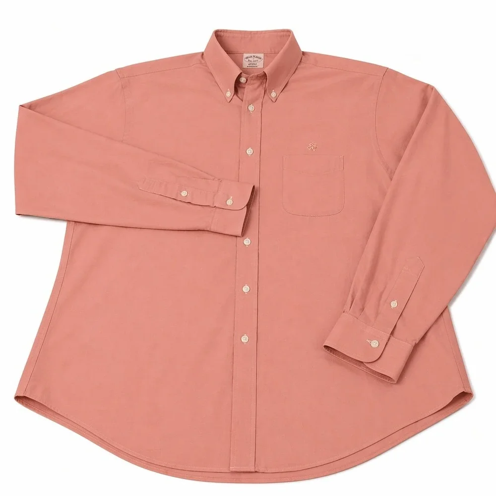 Brooks Brothers Regent LOT OF 2  L/S Shirt‎ Button NON IRON L EUC Seersucker